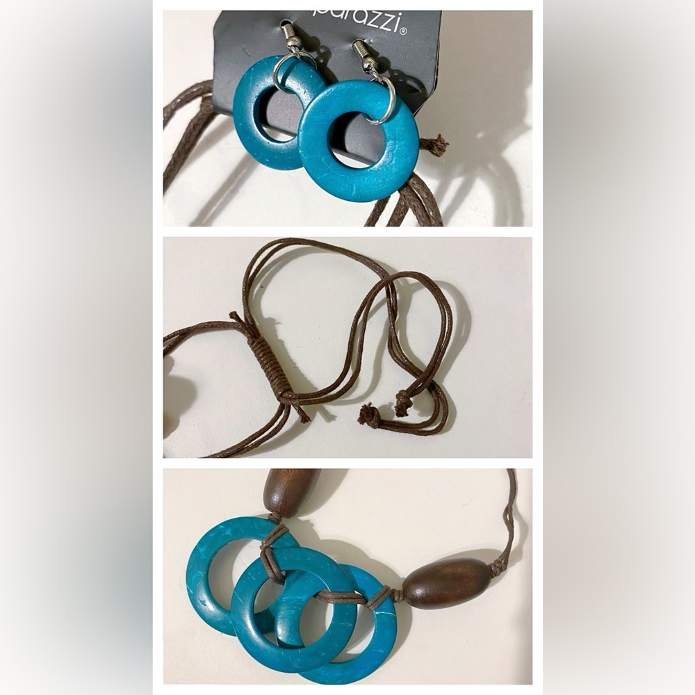Blue wooden set